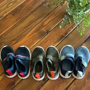 Cat and Jack toddler boy sneaker shoes 3 pair bundle! Size 7